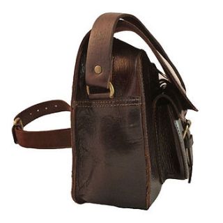leather satchel camera bag by ismad london