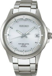 SEIKO spirit smart titanium solar radio silver SBTM141 men's watch: Watches
