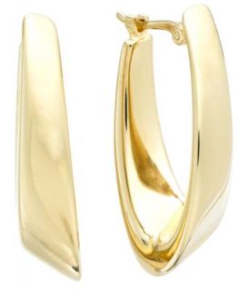 Signature Gold Twist Hoop Earrings in 14k Gold   Earrings   Jewelry & Watches