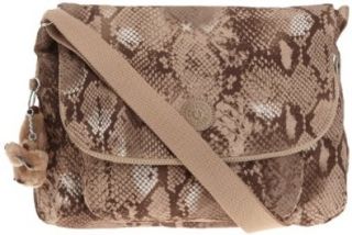 Kipling Women's Garan Shoulder Bag Beige Snake: Shoes