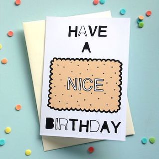 have a nice birthday biscuit card by raspberry finch