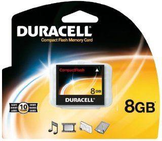 Duracell 8 GB 133x USB 2.0 Compact Flash Card DU CF 8192 R: Electronics