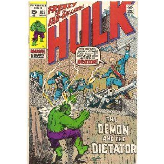 The Incredible Hulk #133 (Day of Thunder..Night of Death!): Marvel Comics: Books