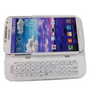 Slide Out Wireless Bluetooth Backlight Keyboard Hard Case for Samsung Galaxy S4 (White): Cell Phones & Accessories
