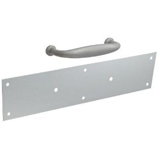 Rockwood 132 X 70B.32D Stainless Steel Cast Pull Plate, 15" Height x 3 1/2" Width x 0.050" Thick, 5 1/2" Center to Center Handle Length, Satin Finish: Pull Handles: Industrial & Scientific