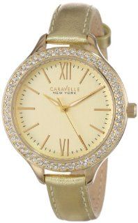 Caravelle New York Women's 44L131 Analog Display Japanese Quartz Gold Watch: Watches