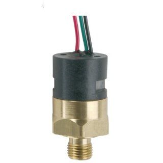 Gems Sensors 209313 Economical Miniature Pressure Switch with Brass Fitting, 125/250V, 3.5 8 psi Pressure, 1/4" NPT Male, SPDT Circuit Industrial Flow Switches