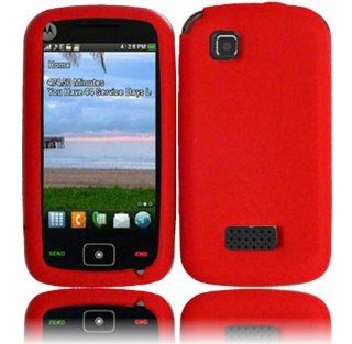 Orange Silicone Jelly Skin Case Cover for Motorola EX124G Cell Phones & Accessories