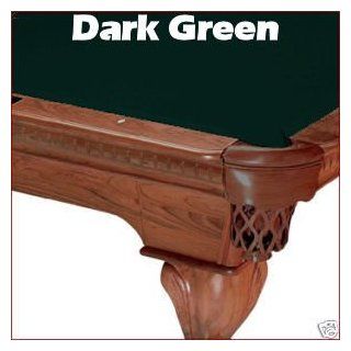 8' Dark Green Mali Pool Table Cloth Felt : Billiard Cloth : Sports & Outdoors