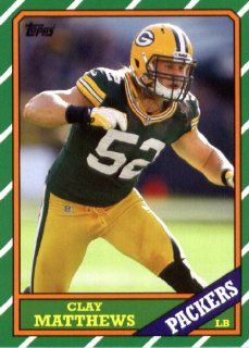 2013 Topps Archives NFL Football Trading Cards # 124 Clay Matthews  Green Bay Packers: Sports Collectibles