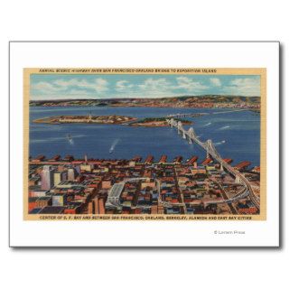 San Francisco, CAAerial View of S. F. Bridge Post Card