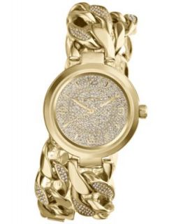 Michael Kors Womens Chronograph Camille Glitz Gold Tone Stainless Steel Bracelet Watch 43mm MK3248   Watches   Jewelry & Watches