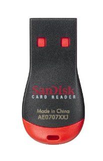 SanDisk SDDR 121 A11M MobileMate Micro Memory Card Reader (Red/Black): Electronics