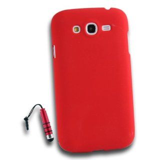 New Matte Sheild Hard Case Back Cover + Red Stylus for Samsung Galaxy Grand i9082   Red: Cell Phones & Accessories