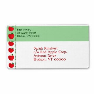 Apple Border Shipping Labels