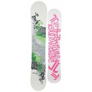 Technine Dime Series Snowboard White/Silver 155   Womens