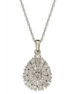 Espresso by EFFY Brown (1/3 ct. t.w.) and White Diamond (5/8 ct. t.w.) Ornate Pendant in 14k Gold   Necklaces   Jewelry & Watches