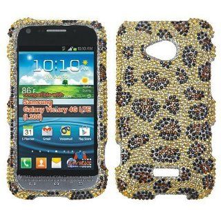 Asmyna SAML300HPCDM113NP Premium Dazzling Diamond Diamante Case for Samsung Galaxy Victory 4G LTE L300   1 Pack   Retail Packaging   Leopard Skin: Cell Phones & Accessories