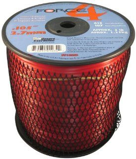 Force 4 FF065S3 2 3 Pound Spool of .105 Inch Mid Range Commercial Grade Round Grass Trimmer Line, Red  String Trimmer Accessories  Patio, Lawn & Garden