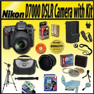 Nikon D7000 16.2MP DX Format CMOS Digital SLR with 3.0 Inch LCD and 18 105mm f/3.5 5.6 AF S DX VR ED Nikkor Lens and Extreme Accessory kit   Package includes: Extended life Battery with 1H Rapid travel charger, Image Recall software, Camera and accessory c