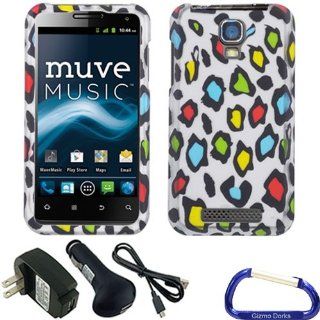 Gizmo Dorks Hard Skin Snap On Case Cover and Chargers for the ZTE Engage, Colorful Leopard: Cell Phones & Accessories