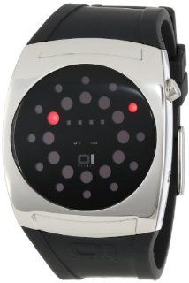 01TheOne Unisex L102R3 Lightmare Red LED Black Rubber Watch at  Men's Watch store.