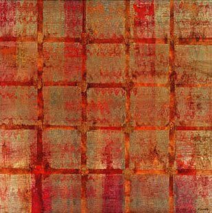 Rebecca Koury: 32W by 32H : Tapestry Square II Super Resin Gloss 1 3/4" WOOD Mount (SuperGloss or Matte Finish available)   Prints