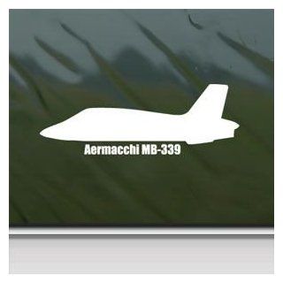 Aermacchi Mb 339 White Sticker Decal Military Soldier White Car Window Wall Macbook Notebook Laptop Sticker Decal   Decorative Wall Appliques  