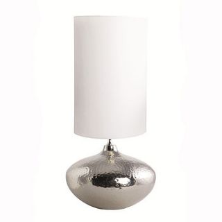 hammered metal lamp by idyll home ltd