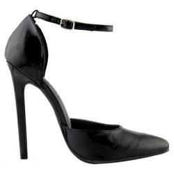 Women's Highest Heel Sinful Black Patent Highest Heel Heels