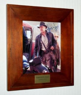 HARRISON FORD Framed Autograph, INDIANA JONES Certified by UACC RD#228, COA, Plaque: Harrison Ford: Entertainment Collectibles