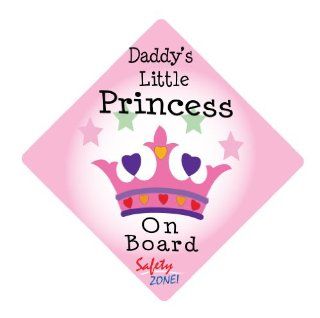 Daddy,s Little Princess on Board safety sign car Window cling 5 1/4" x 5 1/4" poster Safety: Everything Else
