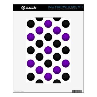 Black and Purple Basketball Pattern Decals For The NOOK