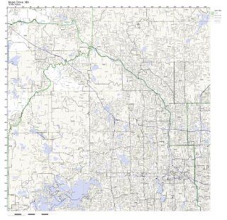 Maple Grove, MN ZIP Code Map Not Laminated   Prints