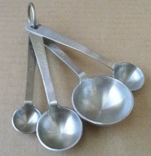 Stainless Steel Measuring Spoons   1 tablespoon, 1 teaspoon, 1/4 teaspoon, 1/2 teaspoon: Kitchen & Dining
