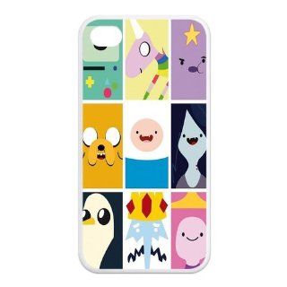 Adventure Time Collage Beemo Jake Finn Lumpy Gang Crew RUBBER iphone 4 4s Durable Case Cell Phones & Accessories