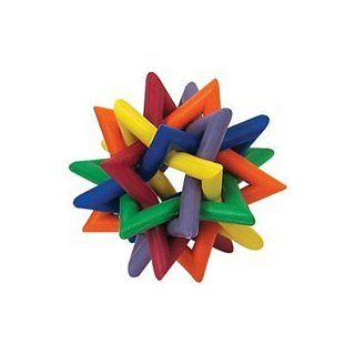 Multi Pet Nobbly Wobbly Star Medium 3in Rubber Dog or Bird Toy : Kitchen & Dining