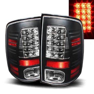 Dodge Ram 2010 2011 LED Tail Lights Black (Fits 2500) Automotive