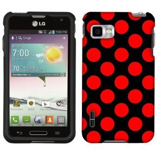 MetroPCS LG Optimus F3 Red Polka Dots Phone Case Cover: Cell Phones & Accessories