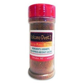 Volcano Dust 2   3 Oz Bottle   Smoked Habanero and Bhut Jolokia (Ghost) Powder   Hotter  Chili Powder  Grocery & Gourmet Food
