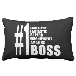 Bosses Birthdays Gifts  Number One Boss Pillows