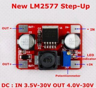 SMAKN New Dc dc Lm2577 Adjustable Step up Power Supply Module Input 3.5 30v to Output 4 30v(adjustable): Electronics