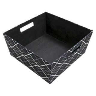 ITSO Medium Tapered Fabric Bin   Set of 3   Blac