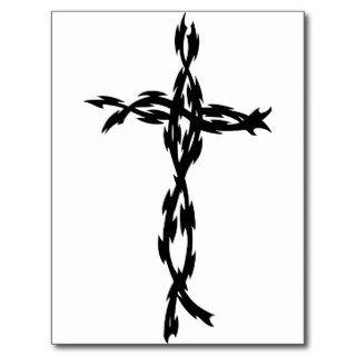 Tribal Cross Post Card