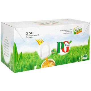 PG Tips Black Tea, Envelope Tagged Tea Bags, 250 Count Box : Grocery & Gourmet Food