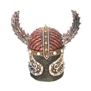 Deluxe Latex Viking Helmet (Style E) ~ Halloween Viking Costume Accessory (STC13020): Toys & Games
