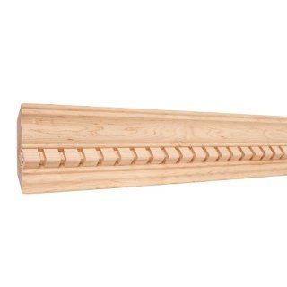 Home Dcor DC1OK Crown Moulding with Dentil   Oak   Wood Moldings And Trims  