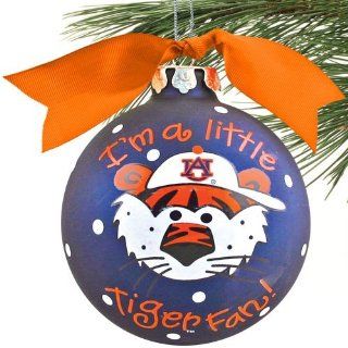 NCAA Auburn Tigers Navy Blue Little Boy Fan Christmas Ornament  Ornament Hanging Stands  Sports & Outdoors