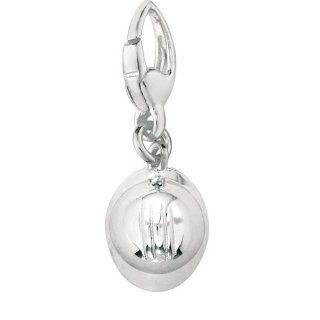 Sterling Silver CONSTRUCTION HAT Charm: Jewelry