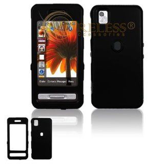Samsung Finesse R810 Cell Phone Solid Black Protective Case Faceplate Cover Cell Phones & Accessories